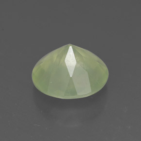 Prehnite Gemstone in 8 mm (calibrated) Size for Sale, Prehnite Stone in Green Color
