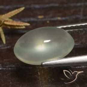Prehnite Gemstone in 11 x 7.7 mm Size for Sale, Prehnite Stone in Olive Green  Color
