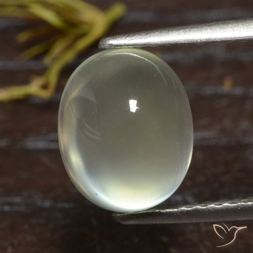 Prehnite ovale de 3,56 ct, 9,7 x 8 mm d'Afrique du Sud, Photo A