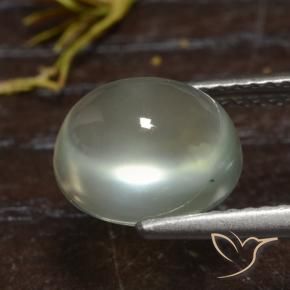 Prehnite Gemstone in 10 x 8 mm (calibrated) Size for Sale, Prehnite Stone in Medium Green  Color