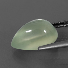 Prehnite Gemstone in 12.1 x 8.4 mm Size for Sale, Prehnite Stone in Yellow Green  Color