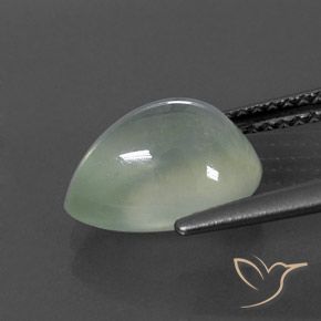 Prehnite Gemstone in 10.9 x 8.5 mm Size for Sale, Prehnite Stone in Light Green Color