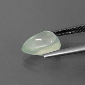 Prehnite Gemstone in 9.5 x 6.7 mm Size for Sale, Prehnite Stone in Green Color