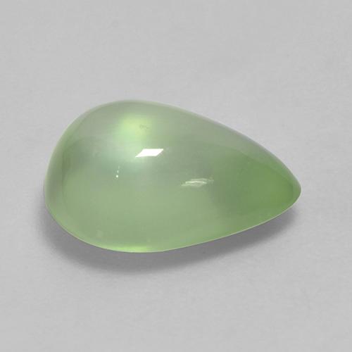 Prehnite Gemstone in 11 x 9 mm (calibrated) Size for Sale, Prehnite Stone in Pale Lime Green  Color