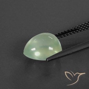 Prehnite Gemstone in 9.7 x 8.8 mm Size for Sale, Prehnite Stone in Pale Yellowish Green    Color