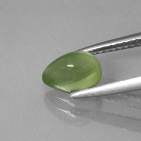 Prehnite Gemstone in 7.5 x 5.5 mm Size for Sale, Prehnite Stone in Green Color