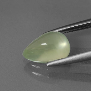 Prehnite Gemstone in 9.1 x 6.4 mm Size for Sale, Prehnite Stone in Green Color
