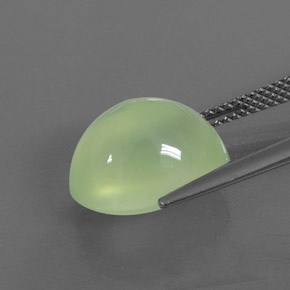 Prehnite Gemstone in 13.6 x 10.7 mm Size for Sale, Prehnite Stone in Green Color