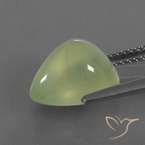 Prehnite Gemstone in 11 x 9 mm (calibrated) Size for Sale, Prehnite Stone in Pale Pear Green  Color