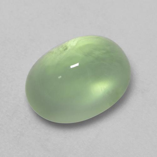 9,2 x 7 mm 毫米南非椭圆形绿色葡萄石,重 2,88 克拉,天然宝石,透明 净度,1 葡萄石 - 颜色为浅绿色,莫氏硬度为 6 - 6,5, Photo A