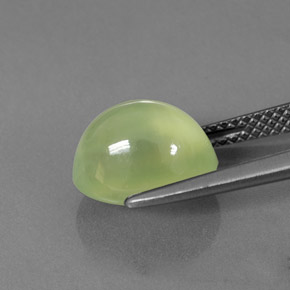 Prehnite Gemstone in 10.5 x 8.1 mm Size for Sale, Prehnite Stone in Pale Pear Green  Color
