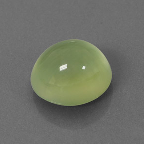 2.28 ct Green Prehnite Stone, Natural Prehnite in Oval Cabochon Shape for Sale