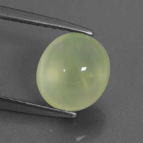 Желтовато-зеленый Пренит Камень - 2.1ct Овал Кабошон (ID: 321084)