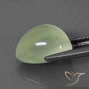 Prehnite Gemstone in 10 x 6.5 mm Size for Sale, Prehnite Stone in Yellow Green  Color
