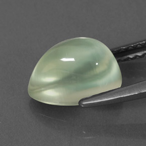 Prehnite Gemstone in 9 x 6 mm (calibrated) Size for Sale, Prehnite Stone in Green Color