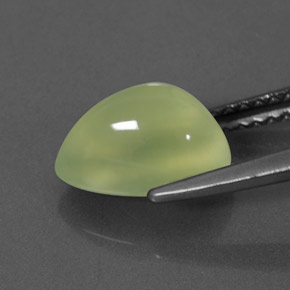 Prehnite Gemstone in 9.6 x 6.2 mm Size for Sale, Prehnite Stone in Green Color