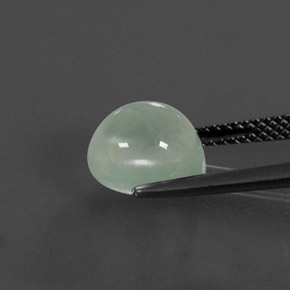 Prehnite Gemstone in 8.9 x 7.8 mm Size for Sale, Prehnite Stone in Green Color