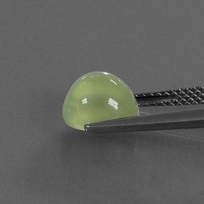 Prehnite Gemstone in 8.3 x 7.4 mm Size for Sale, Prehnite Stone in Green Color