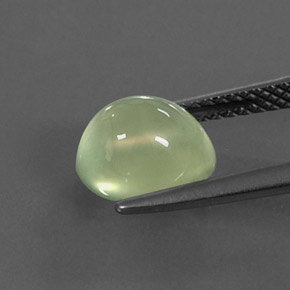 Prehnite Gemstone in 8.4 x 7.3 mm Size for Sale, Prehnite Stone in Green Color