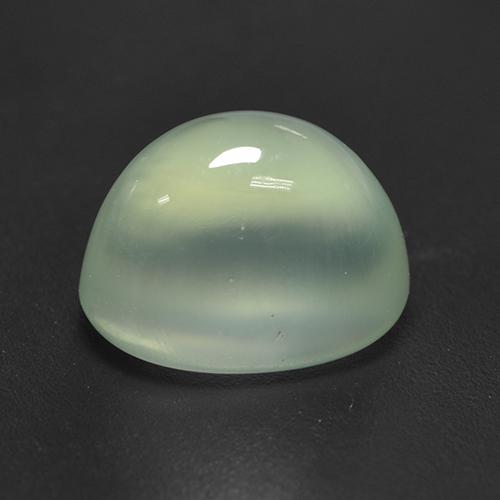 Prehnite Gemstone in 8.7 x 6.5 mm Size for Sale, Prehnite Stone in Medium Green  Color