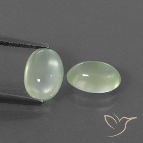 2.46 ct Oval Prehnite, 8.2 x 5.5 mm From South Africa, Photo A