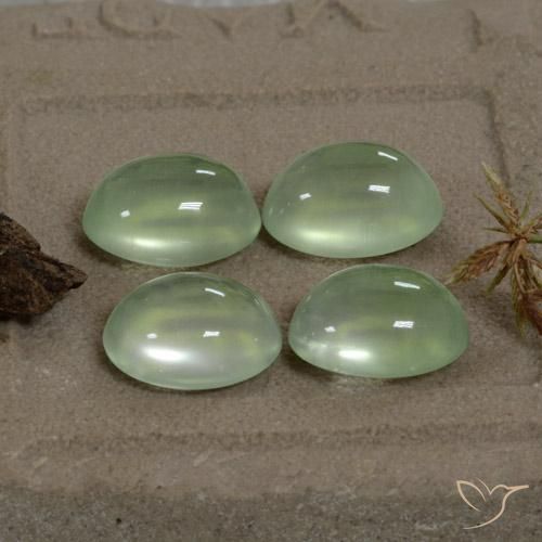 9.96ctw Natural Light Yellow Green Prehnite, Oval, Transparent