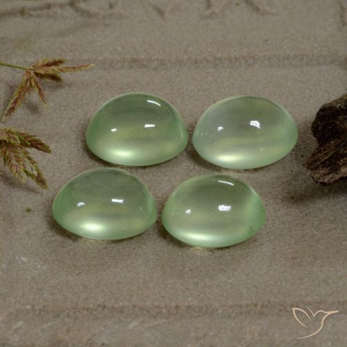 6.06ctw Natural Yellow Green  Prehnite, Oval, Transparent