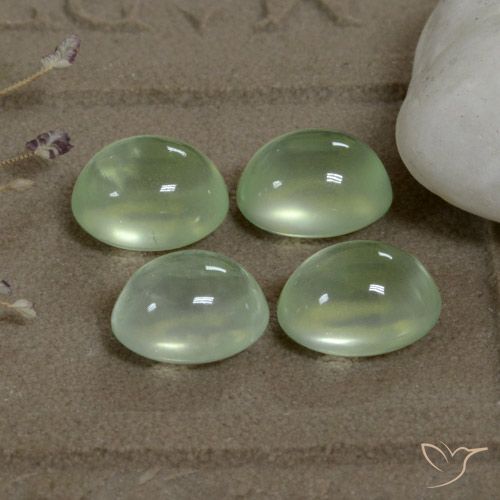 7.69ctw Natural Yellow Green  Prehnite, Oval, Transparent