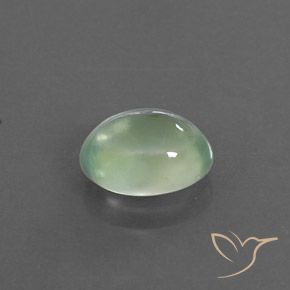 1.49 ct Green Prehnite Stone, Natural Prehnite in Oval Cabochon Shape for Sale