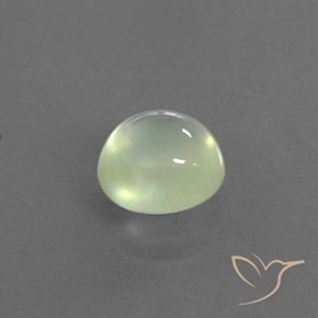 1.86 ct Green Prehnite Stone, Natural Prehnite in Oval Cabochon Shape for Sale