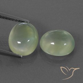 5.1 ct Oval Prehnite, 9.3 x 7.9 mm From South Africa, Photo A