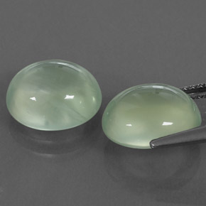 Prehnite Gemstone in 10 x 8.8 mm Size for Sale, Prehnite Stone in Green Color