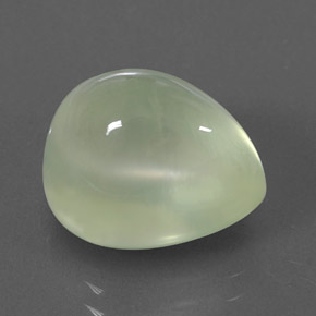 9.95 ct Green Prehnite Stone, Natural Prehnite in Pear Cabochon Shape for Sale