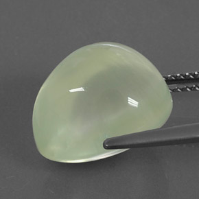 Prehnite Gemstone in 13.2 x 10.7 mm Size for Sale, Prehnite Stone in Green Color