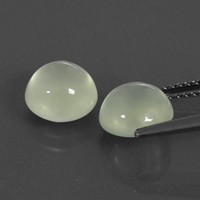 Prehnite Gemstone in 8 mm (calibrated) Size for Sale, Prehnite Stone in Green Color