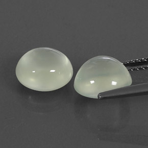 Prehnite Gemstone in 8 mm (calibrated) Size for Sale, Prehnite Stone in Green Color