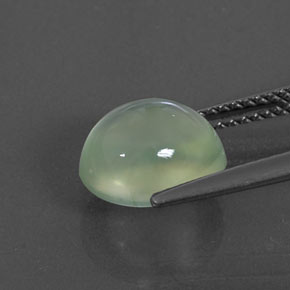 Prehnite Gemstone in 9.8 x 8.6 mm Size for Sale, Prehnite Stone in Green Color