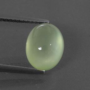 Light Green Prehnite Gema - 3.5ct Cabujón Óvalo (ID: 325900)