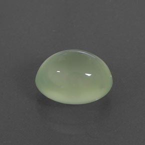 3.50 ct Green Prehnite Stone, Natural Prehnite in Oval Cabochon Shape for Sale
