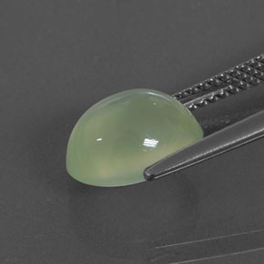 Prehnite Gemstone in 10 x 8 mm (calibrated) Size for Sale, Prehnite Stone in Light Green  Color