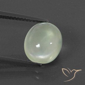 3.34ct Natural Grayish Green Prehnite, Oval, Transparent