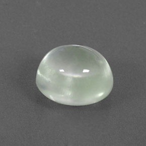 3.53 ct Green Prehnite Stone, Natural Prehnite in Oval Cabochon Shape for Sale