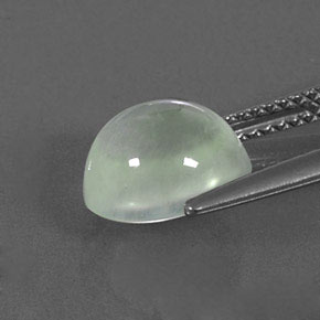 Prehnite Gemstone in 9.4 x 8.4 mm Size for Sale, Prehnite Stone in Green Color