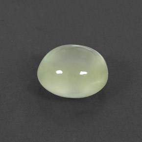 2.61 ct Green Prehnite Stone, Natural Prehnite in Oval Cabochon Shape for Sale