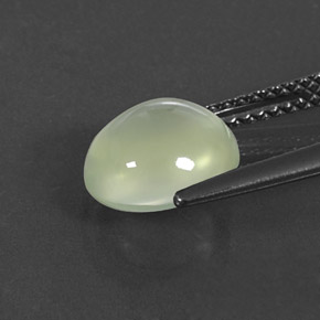 Prehnite Gemstone in 8.8 x 8.2 mm Size for Sale, Prehnite Stone in Green Color