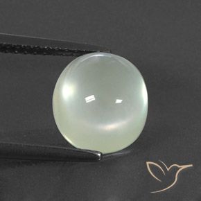 3.36ct Natural Warm Green  Prehnite, Oval, Transparent/Translucent
