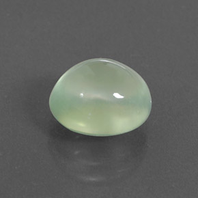 3.09 ct Green Prehnite Stone, Natural Prehnite in Oval Cabochon Shape for Sale