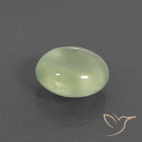 2.40 ct Green Prehnite Stone, Natural Prehnite in Oval Cabochon Shape for Sale