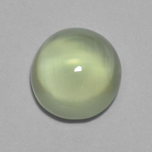Pale Green Пренит Камень - 1.7ct Овал Кабошон (ID: 325997)