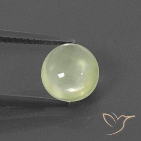 1.84ct Natural Olive Green  Prehnite, Oval, Transparent
